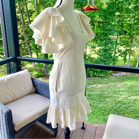 ⭐️STELLA MCCARTNEY “Miranda” Ruffle Dress. EU 34=US 0/2 —**See measurements ⭐️ - Picture 3 of 16